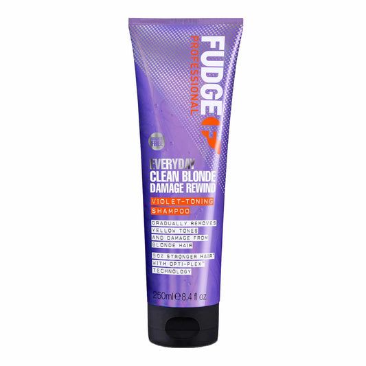 Fudge Everyday Clean Blonde Damage Rewind Violet-Toning Shampoo 250 ml