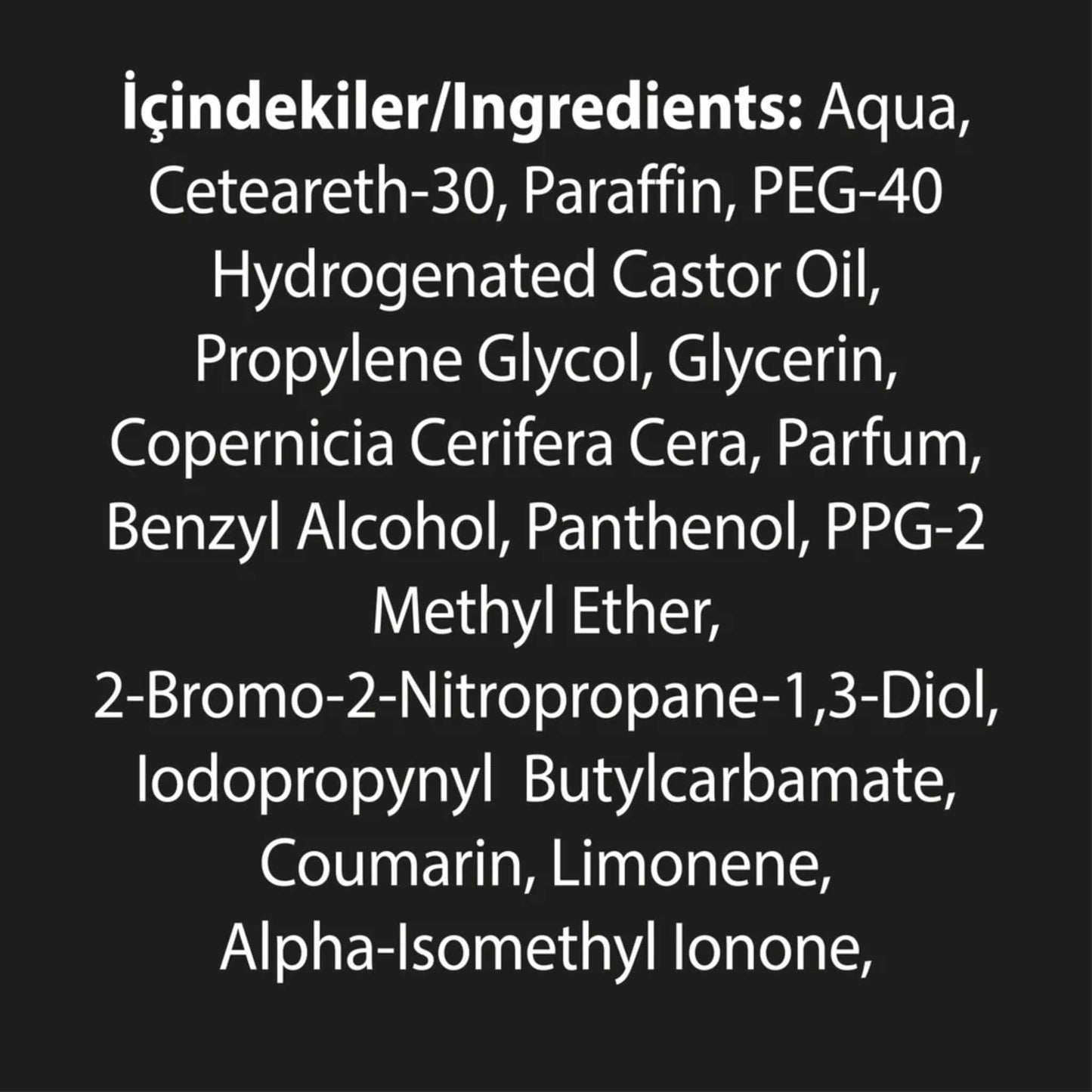 Gummy Hair Styling Wax Casual Look 150 ml Ingredient List