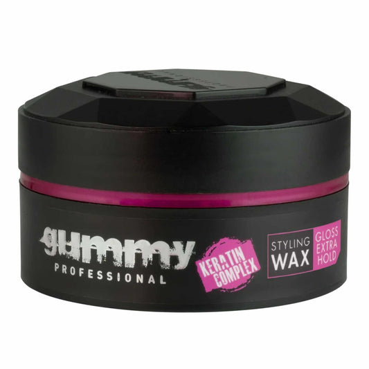 Gummy Professional Hair Styling Wax Gloss Keratin Complex Extra Hold 150 ml