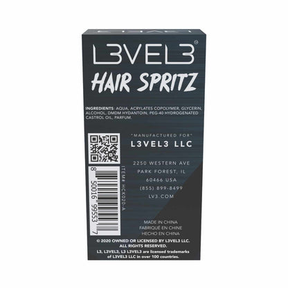 Level3 Hair Spritz 100 ml Backside Box