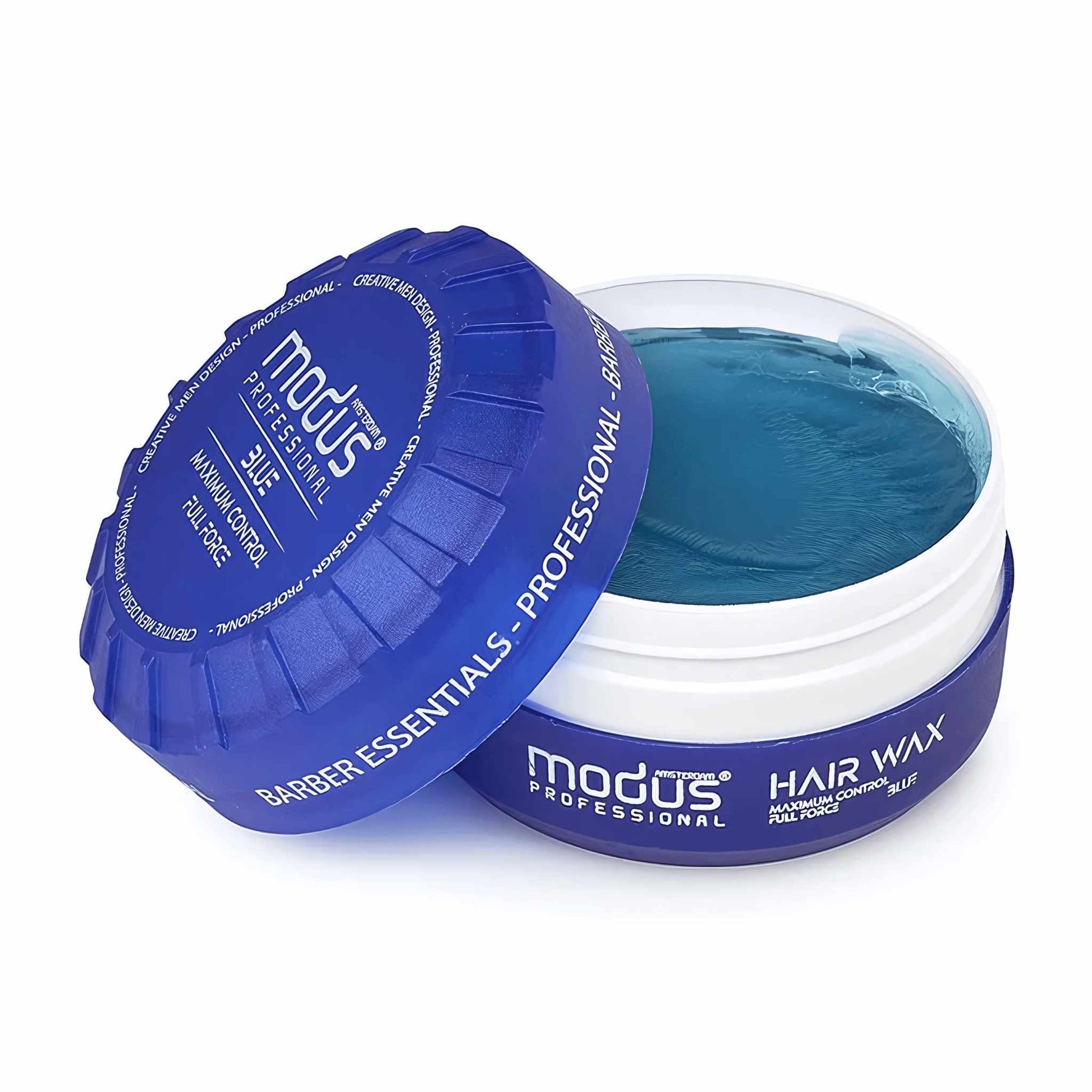 Modus Hair Wax Maximum Control Blue Full Force Open Lid 150 ml