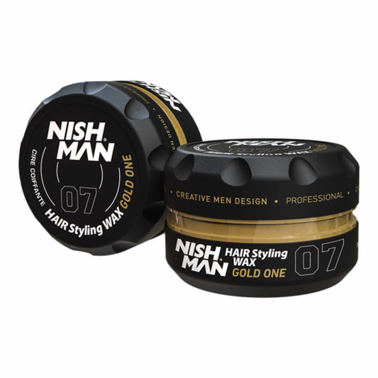 Nishman Hair Styling Wax Gold One 07 Black 150 ml
