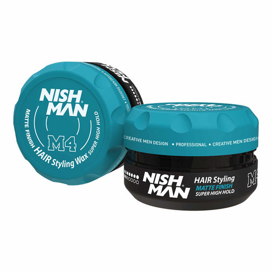 Nishman Hair Styling Wax M4 Matte Finish Super High Hold 100 ml