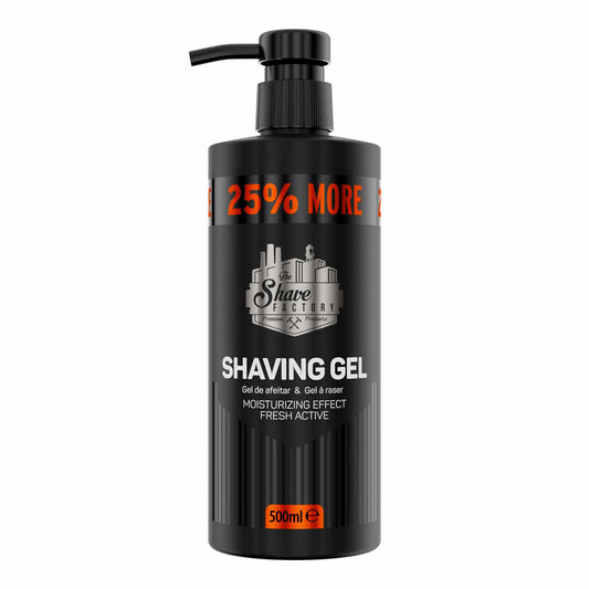 The Shave Factory Shaving Gel Moisturizing Effect Fresh Active 500 ml