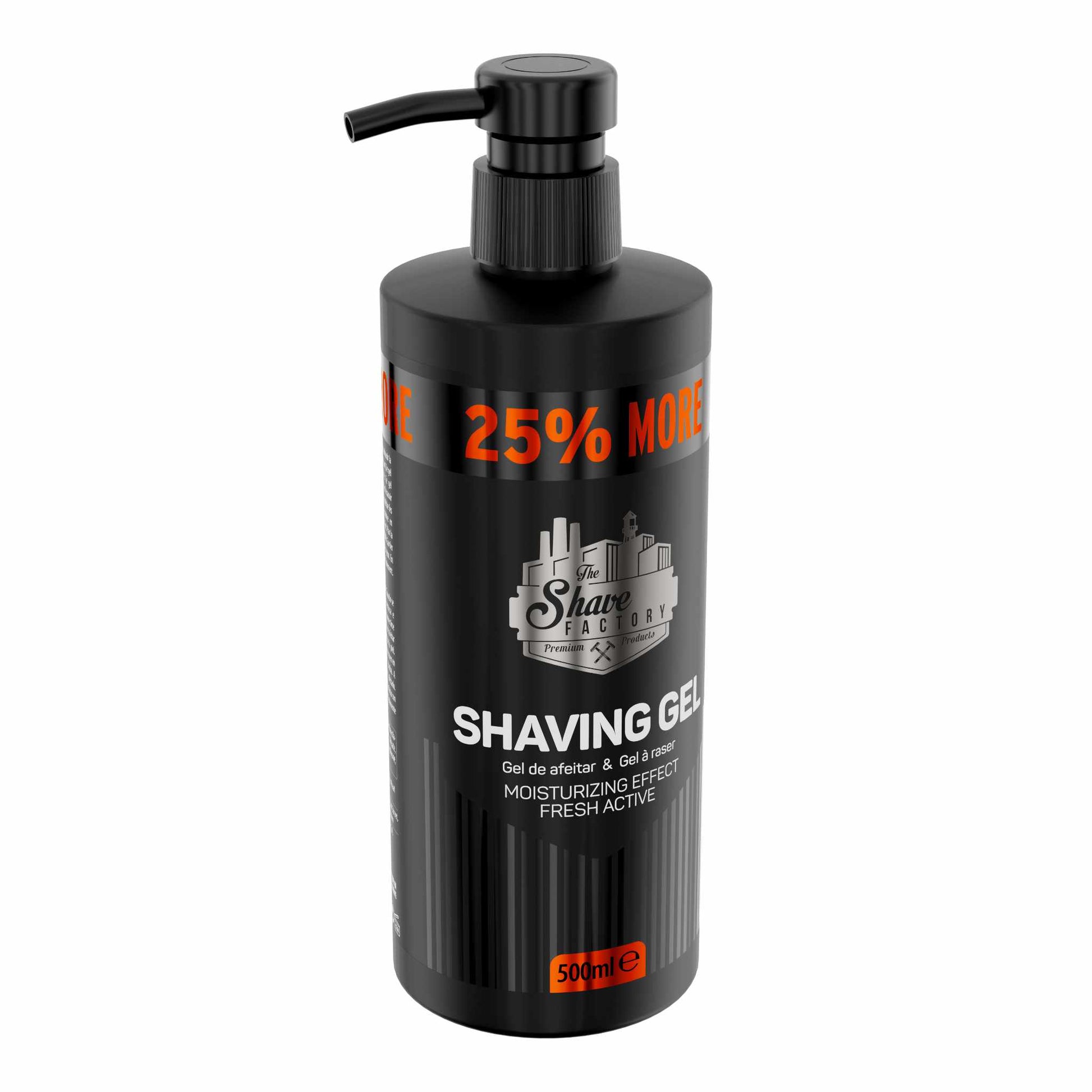 The Shave Factory Scheergel Moisturizing Effect Fresh Active 500 ml