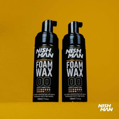 Nishman Foam Wax Keratin & Strong & Curls 150 ml Professional Hair Styling