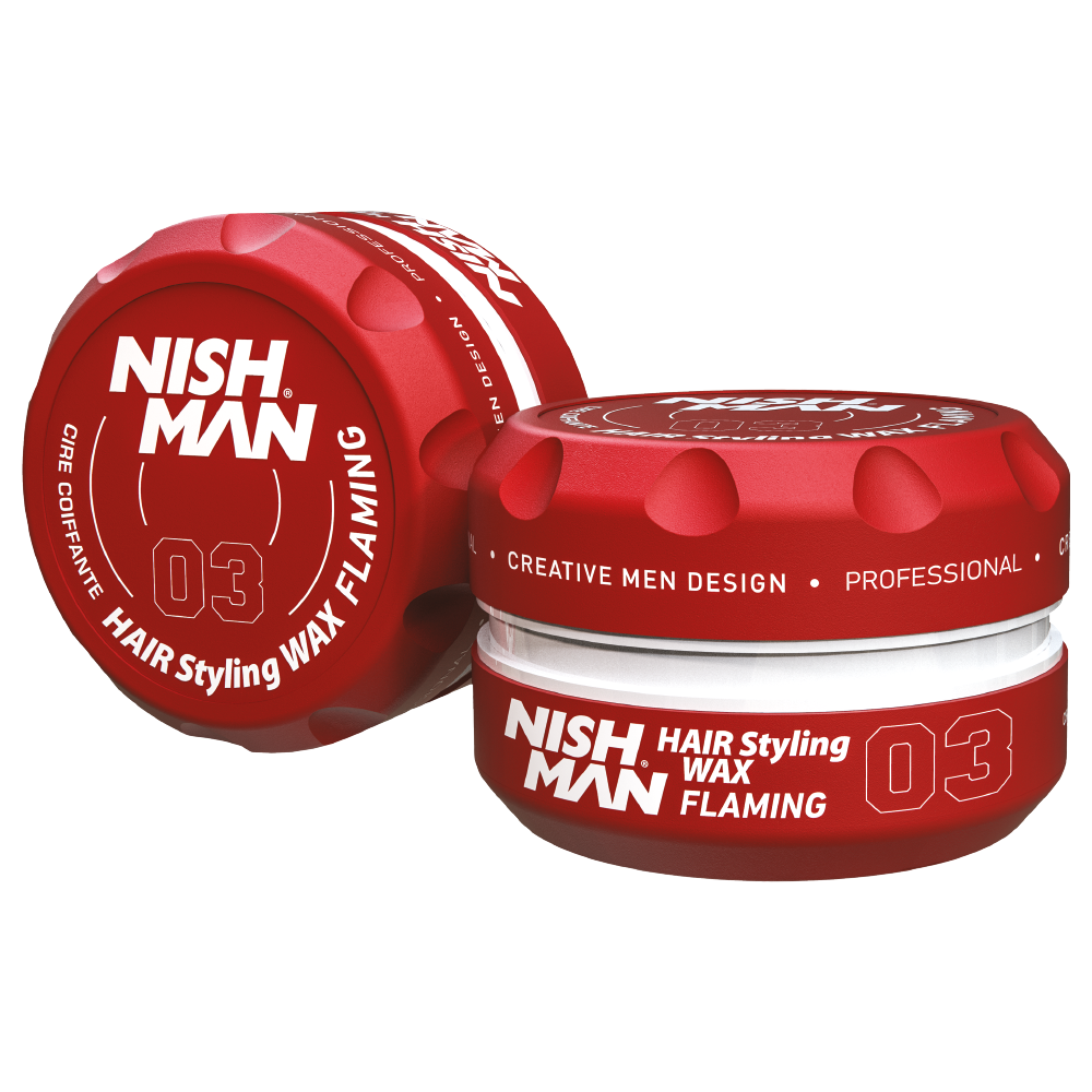 Nishman Hair Styling Wax Flaming 03 Red - 150 ml