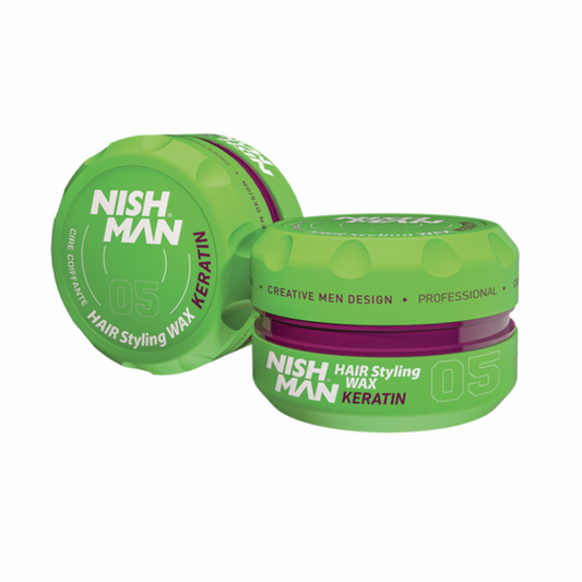 Nishman Hair Styling Wax Keratin 05 Green - 150 ml